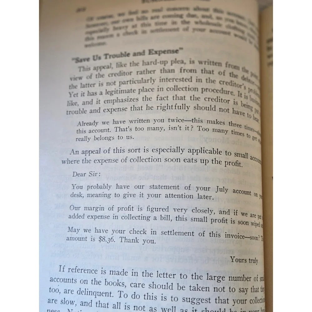 Vintage Business Letters‎ book, hardcopy 1941, desk display reference